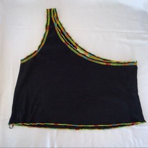 Honey Punch One-Shoulder Crop Top CA